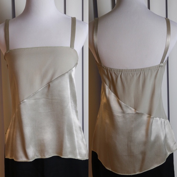 Taupe silky vintage tank - Picture 2 of 5